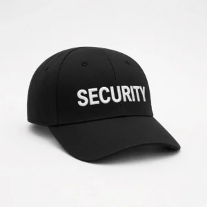 Black cap with SECURITY embroidery