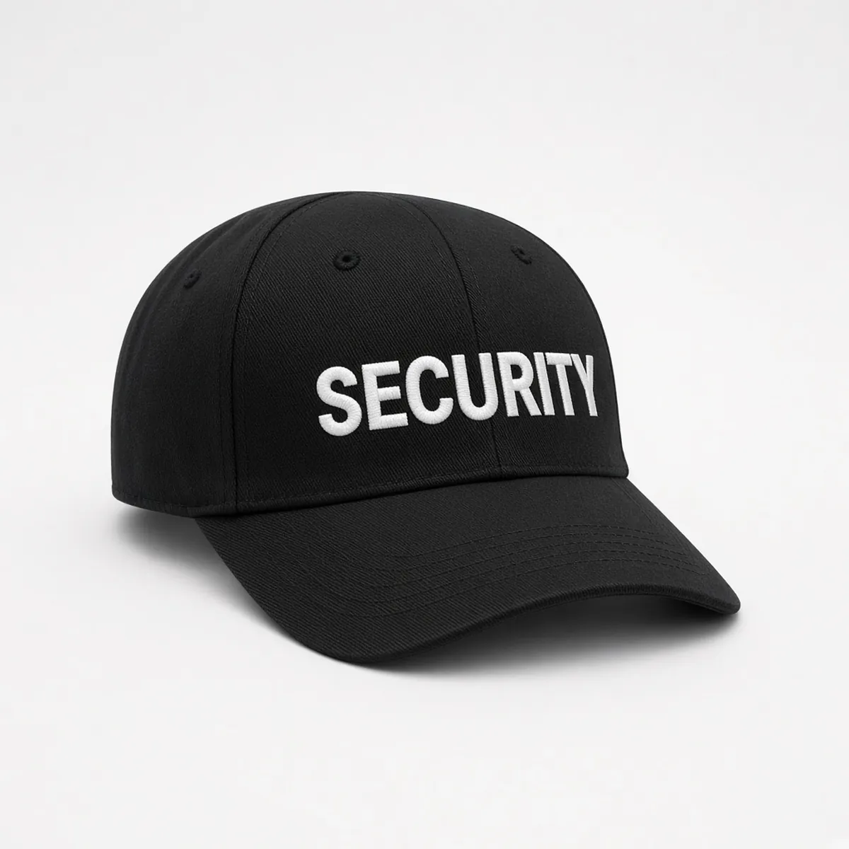 Black cap with SECURITY embroidery