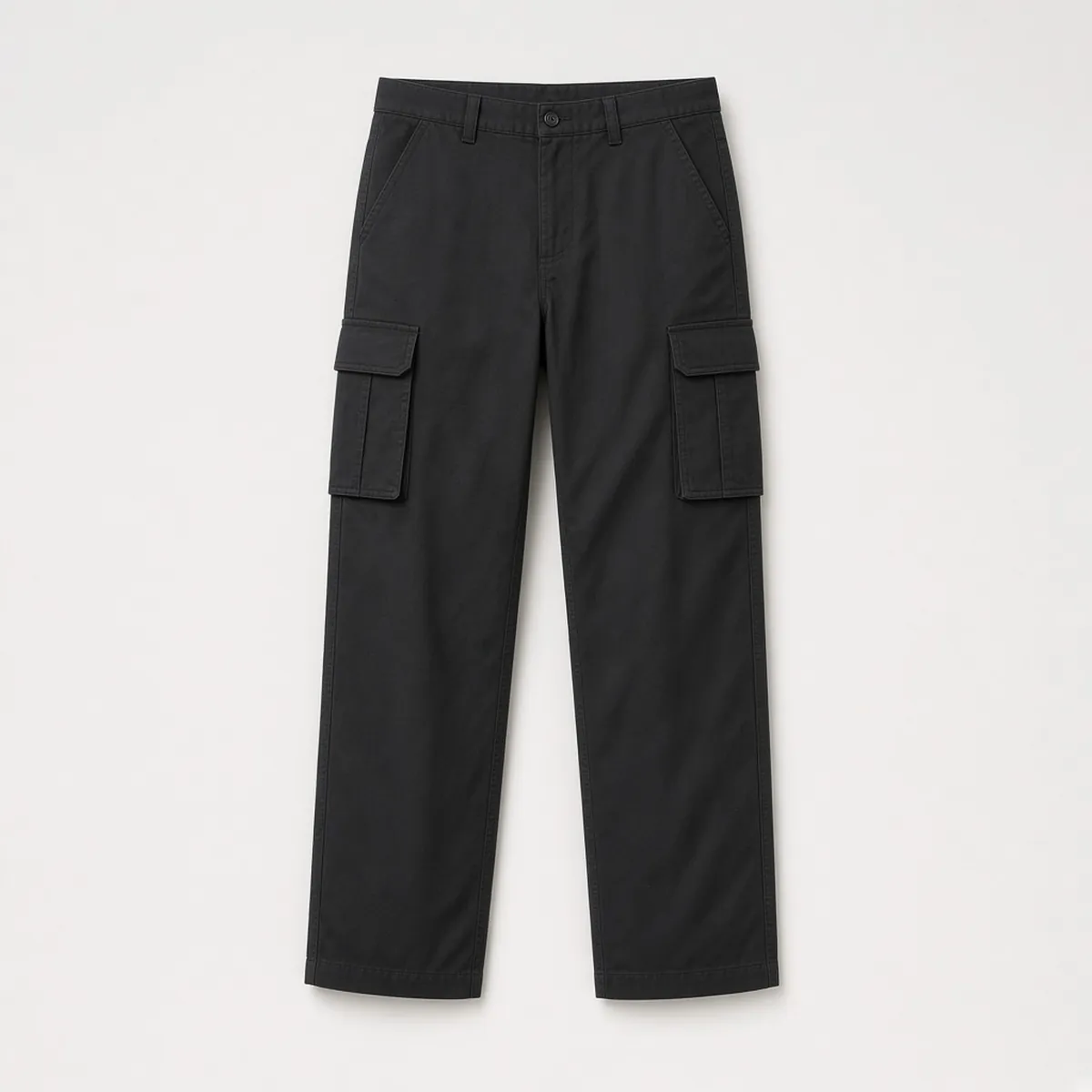 Black HUSS security cargo trousers