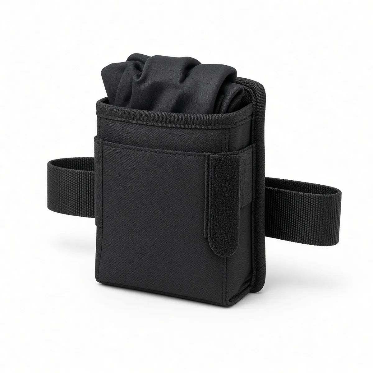 Black Viper glove pouch holding a pair of folded gloves, with a belt loop